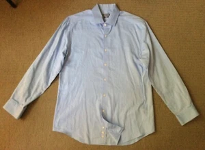 Camicia Kenneth Cole Reaction blu a righe slim fit l/s nuova senza etichette! Uomo 16, 32-33 - Foto 1 di 5