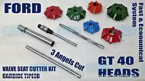 FORD GT 40 HEADS VALVE SEAT CUTTER KIT 3 ANGLE CUT CARBIDE TIPPED PERFORMANCE - Bild 1 von 6