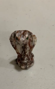  Soapstone Carving - Cobra Snake - 1.5" - Picture 1 of 4