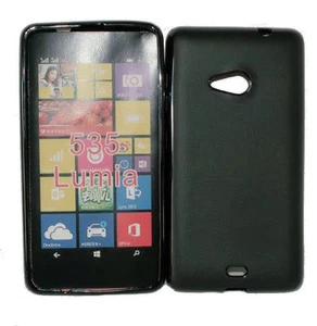Dark Case Silikon TPU Cover Schwarz für Microsoft Lumia 535 + Displayschutzfolie - Bild 1 von 1