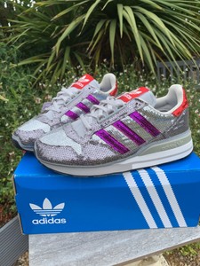 sequin adidas trainers