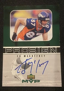 UD MVP ProSign 1999 edición MCCAFFREY AUTO cubierta superior autógrafo impresión corta SP - Imagen 1 de 2