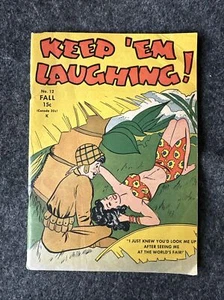 Vintage Military Humor Comics Jokes "Keep 'Em Laughing!" (Fall 1945, No. 12) - Picture 1 of 10