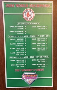 Boston Red Sox 2004 World Champions RARE Magnet Printed With Errors - Picture 1 of 2