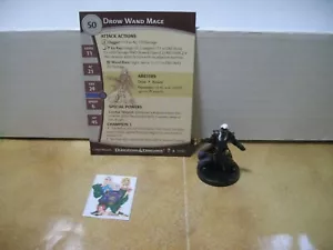 =Dungeons and Dragons DUNGEONS OF DREAD Drow Stab Magier 50/60 mit Karte= - Bild 1 von 1