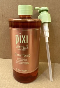 Pixi Skintreats Glow Tonic Glycolic Acid Exfoliating Toner BIG 500ml Pump Bottle - Picture 1 of 5