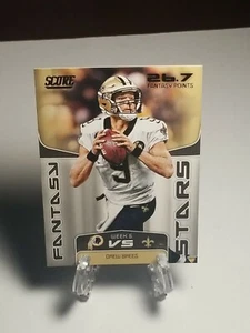 Drew Brees 2019 Score Fantasy Stars #6 New Orleans Saints - Picture 1 of 2