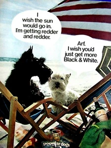 Black & White Scotch Vintage 1974 Redder & Redder Original Print Ad 8.5 x 11" - Imagen 1 de 8