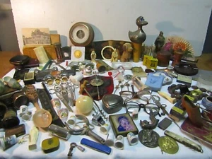 gros lot de 130 objets de brocante collection vintage - Imagen 1 de 19
