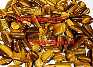 Tiger Eye 250 Ct Wholesale Lot Top Natural Golden Fire Mix Cabochon Hot Gemstone - Picture 1 of 5