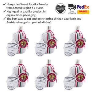 Protected Origin Szegedi Sweet Paprika Powder for Goulash and Paprikash 6x100g - Picture 1 of 10