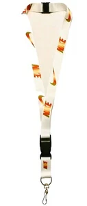 Nike Lanyard Detachable Keychain iPod Camera Strap Badge ID White - Picture 1 of 3