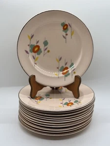 Shell Pink Royal China Fleur LaBelle 6” Dessert Plates Set 12 - Picture 1 of 3