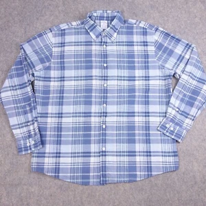 Brooks Brothers Button Up Hemd XL blau kariert Baumwolle leicht Freizeit Herren - Bild 1 von 7