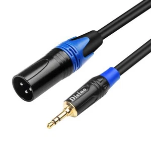 3.5mm to XLR Cable, Unbalanced 1/8 inch Mini Jack TRS Stereo Male to XLR Male - Picture 1 of 7