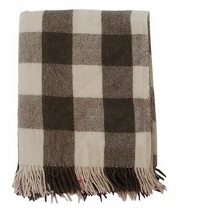Scottish Wool Blanket Sofa Throw Tartan Jacob Check Plaid Outdoor Picnic Blanket - Picture 1 of 1