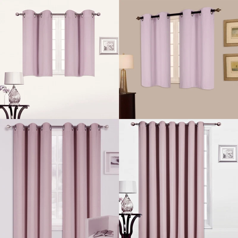 1/2 PIEZA 100% APAGÓN SIN FORRO PANELES TÉRMICOS GRUESOS PESADOS TRATAMIENTO CORTINA VENTANA  Foto 1 de 4