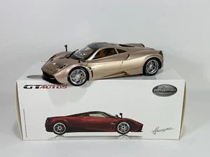 GT Autos ~ Pagani Huayra ~ Scale 1/18 ~ Gold ~ 11007MB ~ Welly Die Cast - Picture 1 of 24
