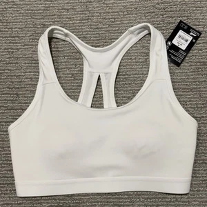 Neu Avia Damen-Sport-BH Medium (8-10) weiß Racerback verstellbares Unterband - Bild 1 von 4