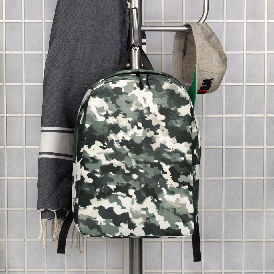 Камуфляж рюкзак зеленый и серый водостойкий назад в школу или дорожная сумка - Изображение 1 из 4