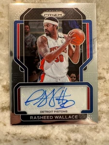 Rasheed Wallace 2021/22 Panini Prizm Signatures Auto Autograph Detroit Pistons - Picture 1 of 3