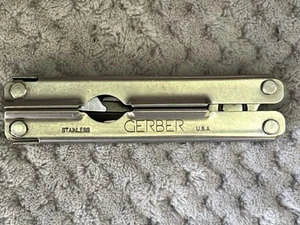 Vintage Gerber Multi Tool with case Pliers Screwdriver Knife Outdoors Camping - Picture 1 of 13