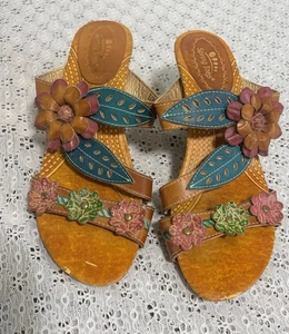 Spring Step L’Artiste Womens Lona Slide Sandals, EURO 39 = US 8.5 Bohemian - Picture 1 of 8