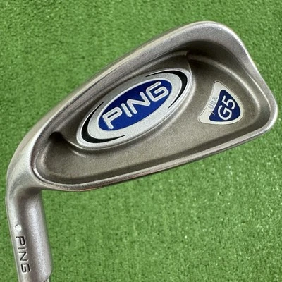 Ping G5 5 Iron True Temper Stiff Flex Left Handed White Dot +1/2” Long - Image 1 of 4