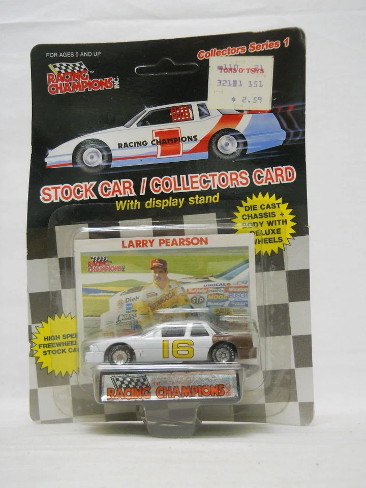 Racing Champions Larry Pearson #16 1:64 Die Cast Car 1989 (Earnhardt back) Foto 1 de 1