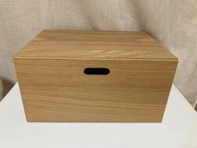 MUJI Stacking Chest Half Drawer 1 Shelf Oak Veneer W37xD28xH18.5cm New Japan - Image 1 of 4