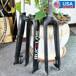 Mountain Bike Rigid Fork 26/27.5/29" Aluminum/Carbon 1-1/8" Straight Disc Brake - Picture 1 of 18