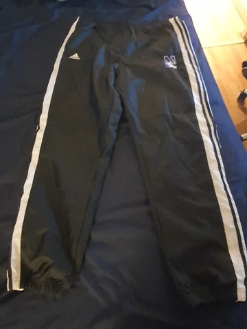 2001 Adidas Northwestern Wildcats Training Pants Black Men's Large Cover