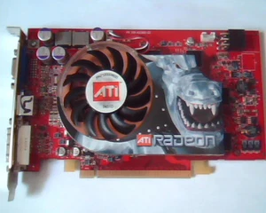 Tarjeta PCI-E Express ATI Radeon 109-A31900-00 102A3190300 DVI VGA TV Video A00 - Imagen 1 de 6