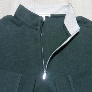 PETER MILLAR Mens XL PULLOVER CROWN COMFORT BALSAM GREEN 1/4 ZIP GOLF SWEATER - Picture 1 of 12