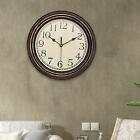 30Cm Hanging Clocks Sweep Second Movement Round Wall Clock For Bathroom Decors