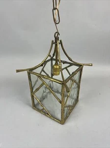 1940s French Regency Gilt Bronze Bamboo Pagoda Lantern by Maison Bagues - Picture 1 of 5