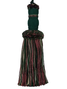 Conso Marquise Collection 22039 P66 GREEN TERRACOTTA Decorative 6.5" Key Tassel  - Picture 1 of 1