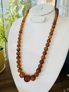 Genuine Burmite Burmese Amber Honey Cognac Necklace. 99+ MYO Beauty - Picture 1 of 3