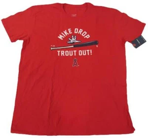 New Mike Trout Los Angeles Angels Mens Sizes 2XL-4XL Red Shirt - Picture 1 of 5