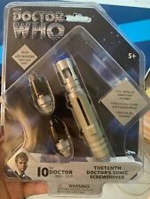 DOCTOR WHO 10th Doctor Sonic Screwdriver Ultraviolet Light & Pen Tool Toy NEW