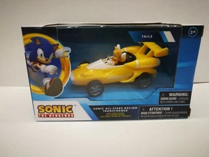 Sonic The Hedgehog Yellow Tails All Stars Racing Pull Back Kart Racer New L@@K - Zdjęcie 1 z 3