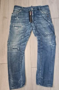 Dsquared2 Jeans Size W36 (52) Distressed Mint Condition Tidy Biker  - Picture 1 of 7