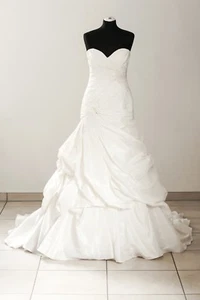 Pronovias Brautkleid 'Dual' Taft Schnürung A-Linie creme ivory - Gr. 36 - Bild 1 von 4