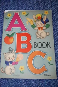 VINTAGE CHILDREN'S A B C BOOK BY WHITMAN PUB. CO, 1946, ILLUST. BY M.E. TEDDER - Bild 1 von 12