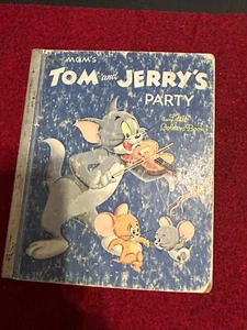 1955 Little Golden Book- Tom and Jerry's Party - Picture 1 of 6