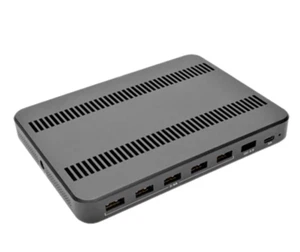 Tripp Lite 7 Port USB Charging Station Hub Quick Charge Dock Phone Tablet Desk - Picture 1 of 12
