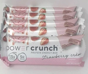 Power Crunch Protein Energy Bar Strawberry Cream, 5ct - SameDayShip!! 11/2025 - Picture 1 of 2