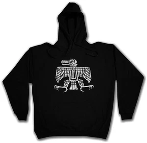 AZTEC ADLER HOODIE KAPUZENPULLOVER Indianer Zeichen Kultur Mayas Religion - Bild 1 von 1