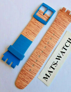 Swatch + Band Silicone + New Gent +ASUOK706 Blue Pine / New