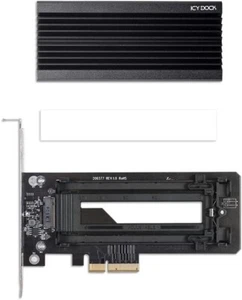 * NEW * - Adjustable "Tool Less" - M.2 NVME SSD to: PCIe 4.0 Adapter Card - Zdjęcie 1 z 8